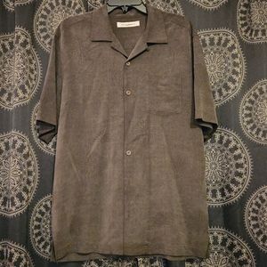 Tommy Bahama Silk Tropical Short Sleeve Button Down